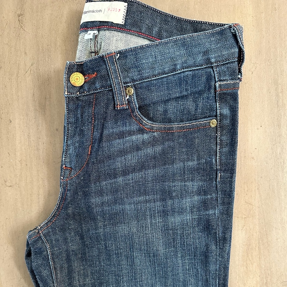 Paper Denim & Cloth Trouser Leg Dark Wash Jean Size 0/25